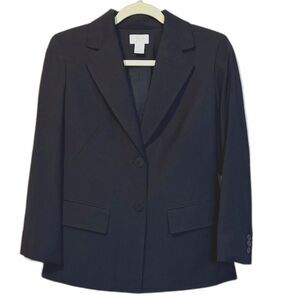 Ann Taylor LOFT Black Wool Blazer Size 0